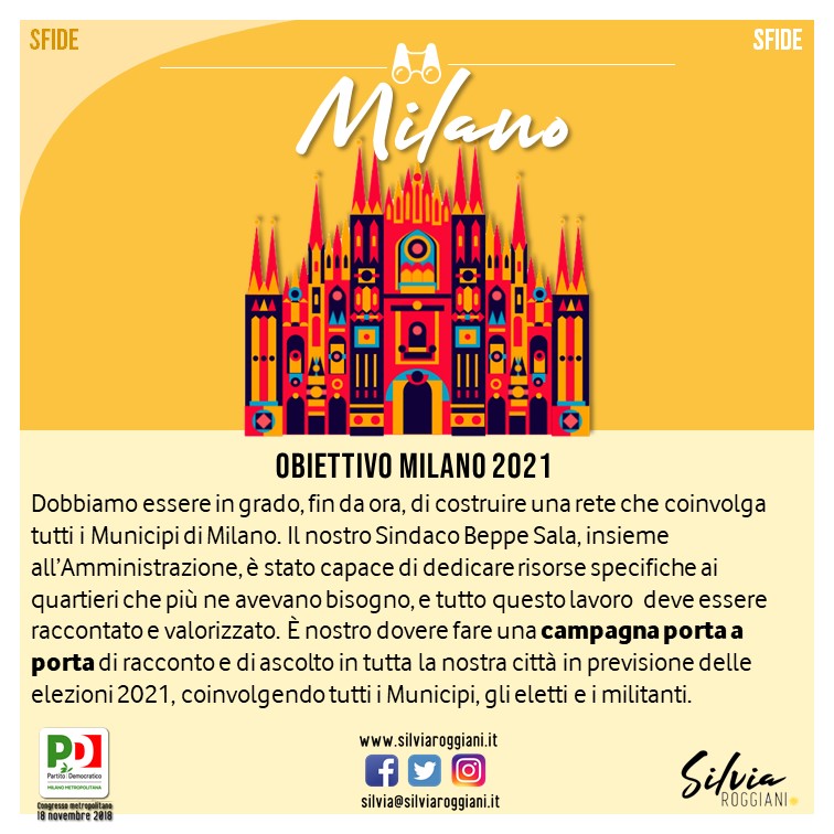 Obiettivo Milano 2021